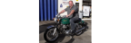 Paul Napier & his 1972 Norton Commando 750 Fastback